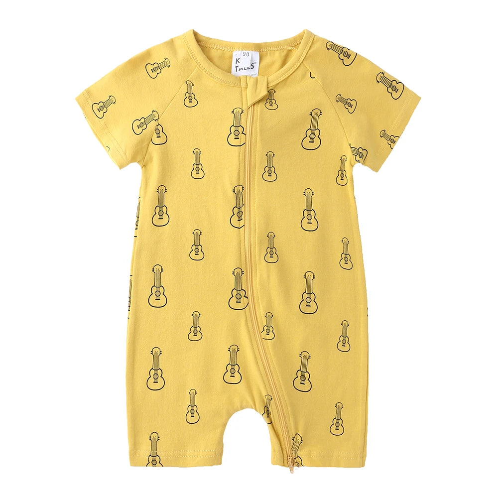 Kids Tales Sunshine Stories Cotton-Blend Printed Romper