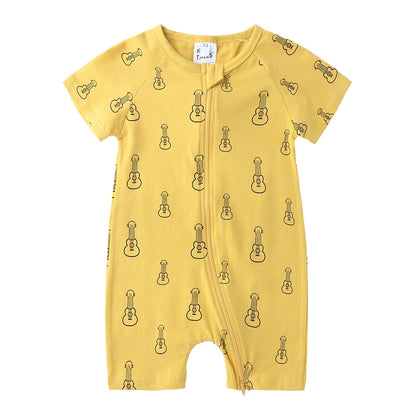 Kids Tales Sunshine Stories Cotton-Blend Printed Romper