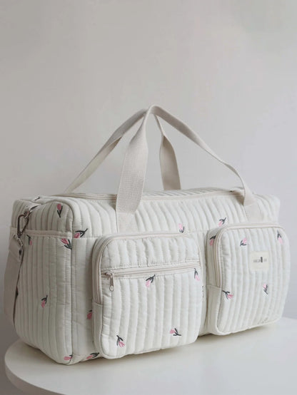 Tiny Trails Embroidered Nappy Tote Bag