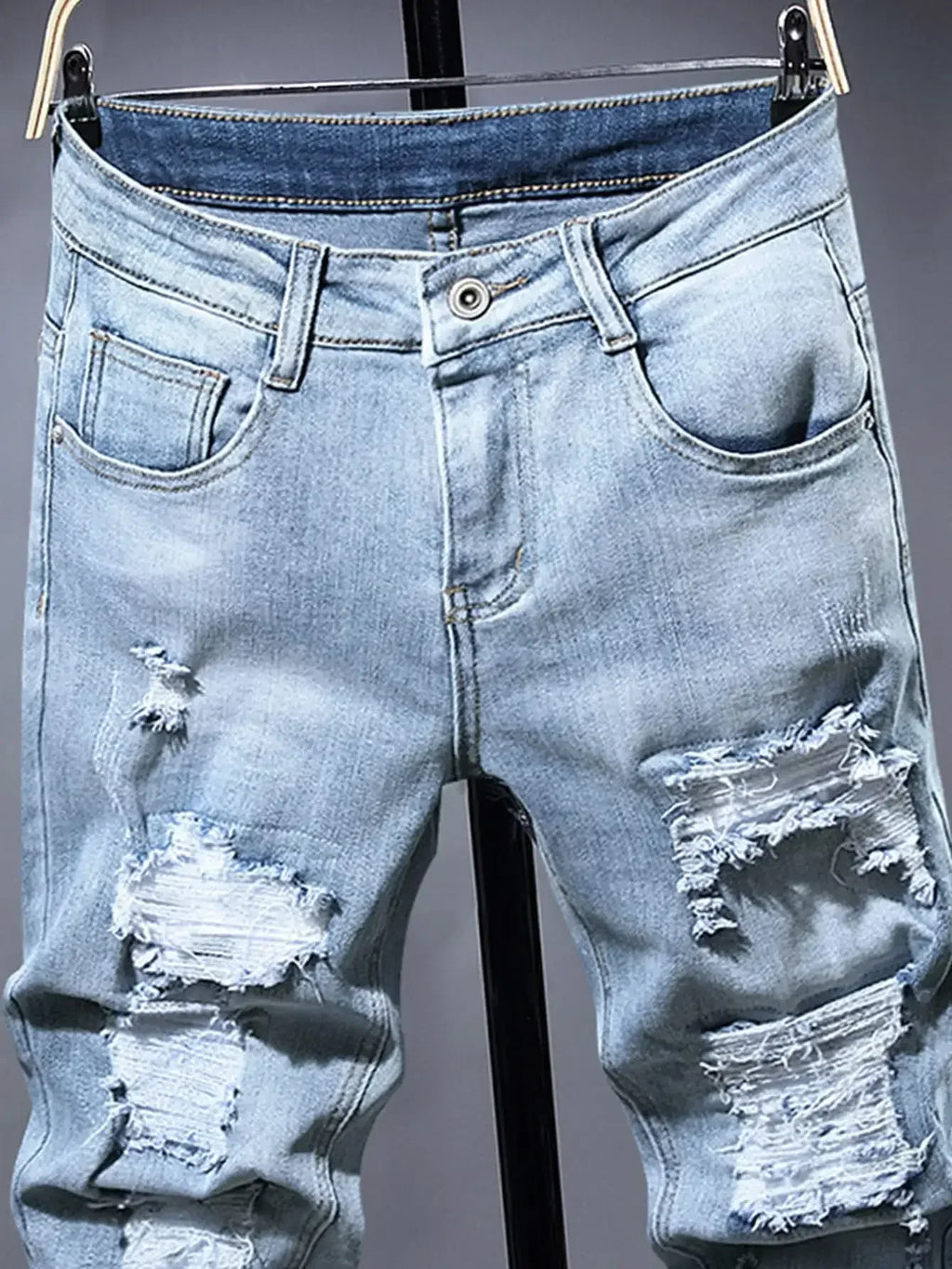 LVCCCI'S Men's Ripped Jeans - ShopHub