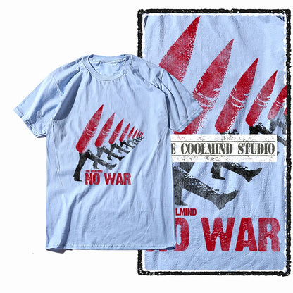 COOLMIND X0009 Anti-War Graphic Cotton Tee
