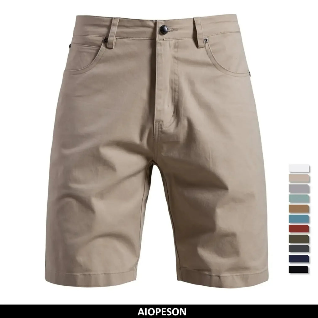 AIOPESON Men's 100% Cotton Summer Shorts - ShopHub