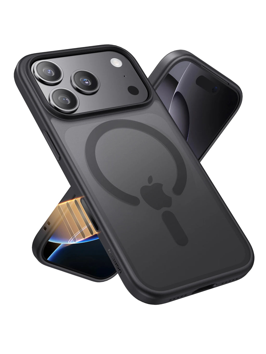 UGREEN Black Magnetic Case for iPhone 17 16 Matte Black