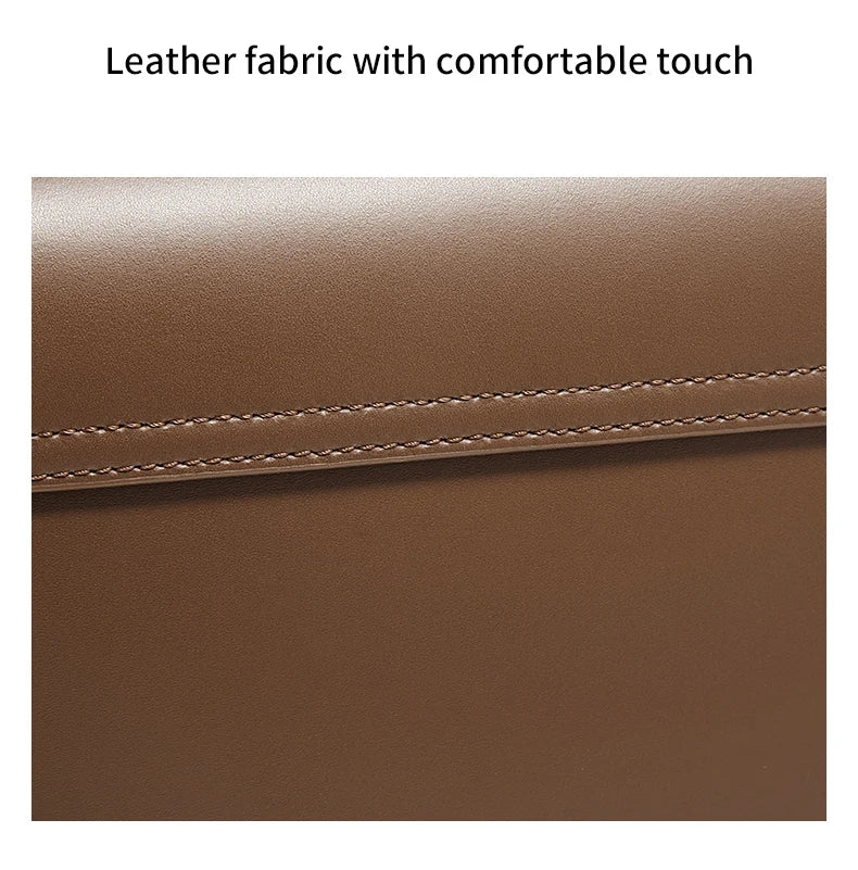 FOXER New Women's Shoulder Bag Split Leather Classic Fashion Square Bag Light Luxury Lady Crossbody Bag Gift for Women