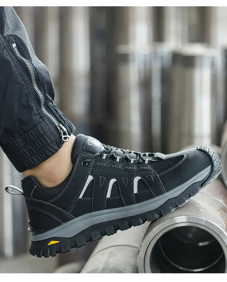 Kankeirr Men’s Steel Toe Work Shoes - ShopHub