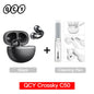 QCY CT06 Open Ear Wireless Earbuds with 4-Mic Calls and Bass Boost - Bluetooth 6.0 Clip-On Sports Headphones with 35 Hours Playtime - ShopHub