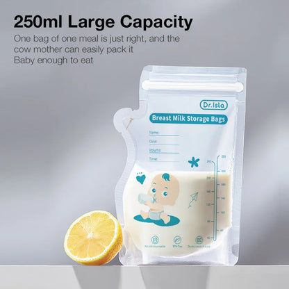 MAMIJOY Breast Milk Storage Bag 250ml/30Pcs Disposable