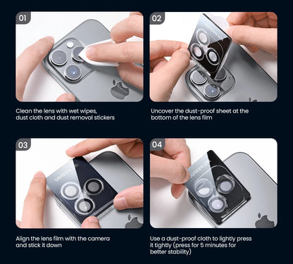 UGREEN Camera Lens Protector for iPhone 18 17 16 15 Pro Max Full Lens Glass for iPhone 18pro Protective Film