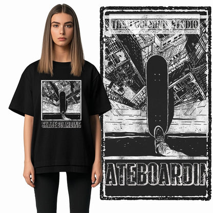 COOLMIND Unisex Skate Graphic Cotton T-Shirt | Streetwear Selection