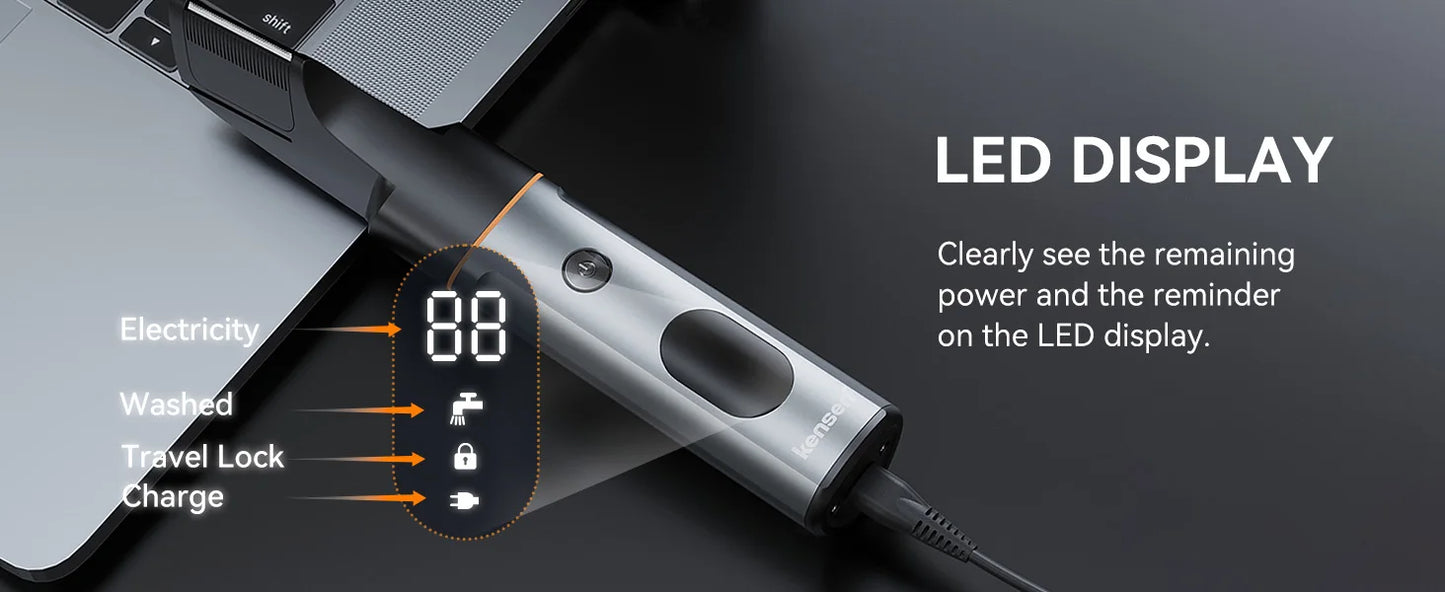 Kensen S16 Body Hair Shaver Kits for Men 3 In 1 Beard Hair Trimmer