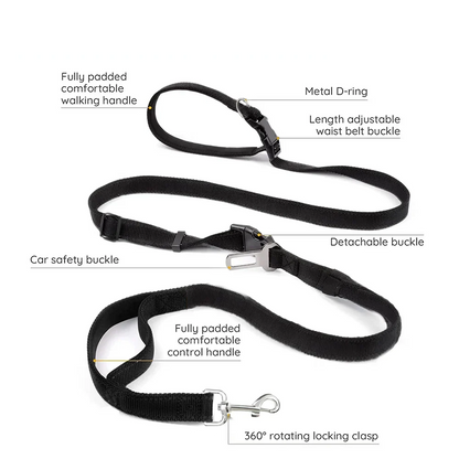 Nylon Hands-Free Dog Leash (2.5×250cm) Habicare