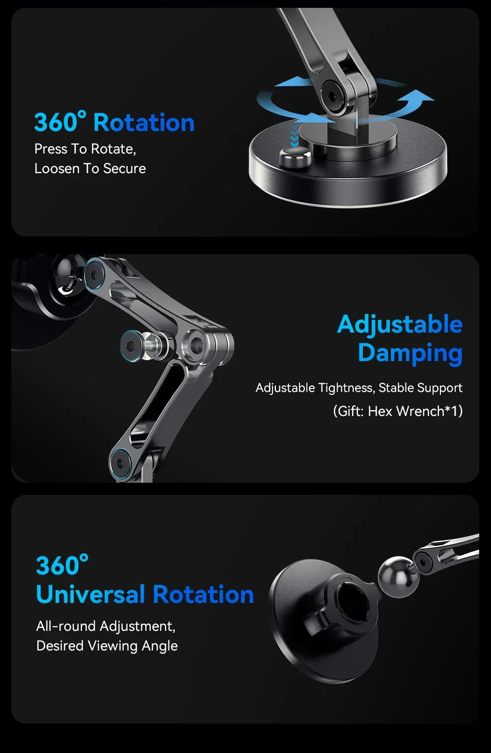 Essager Magnetic Wireless Charger Car Phone Holder - ShopHub