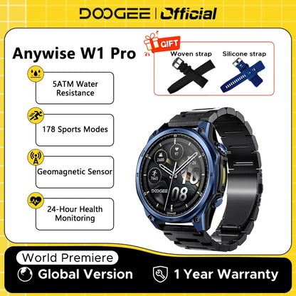 DOOGEE Anywise W1 Pro GPS Adventure Smartwatch