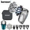 KENSEN 5 in 1 Electric Head Shaver Magnetic 7D Floating Blade