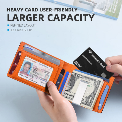 Rfid Microfier Leather Men's Luxury Wallets