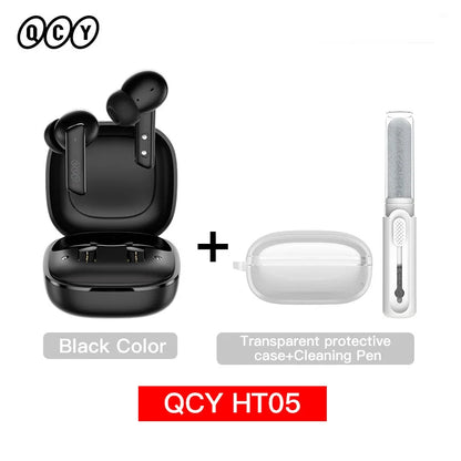 QCY HT05 ANC Wireless Earbuds - TWS Bluetooth 5.2 with 40dB Active Noise Cancellation and In-Ear Mics