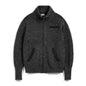 MADEN Heavyweight Mock-Neck Zip Cardigan