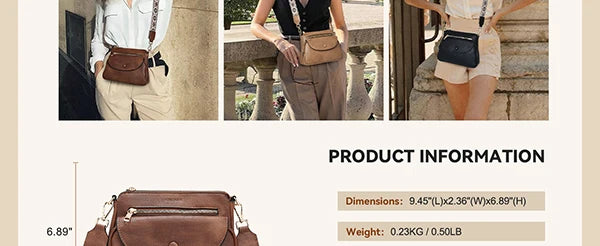 FOXER Retro Women's Crossbody Bag