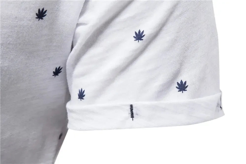 AIOPESON Dot Printed Short Sleeved T-Shirts - ShopHub