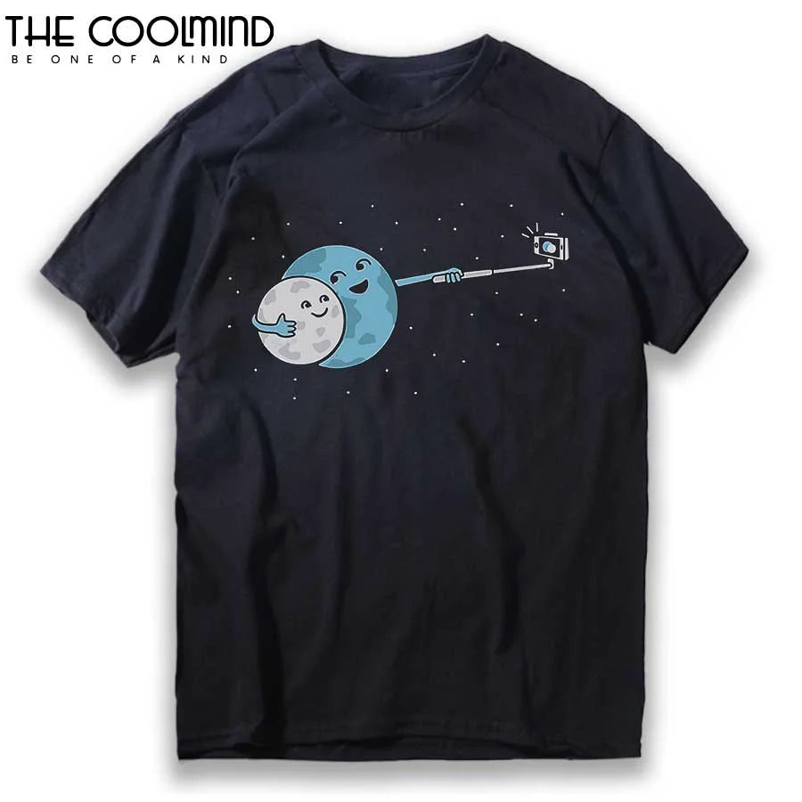 COOLMIND Funny Graphic Cotton T-Shirt | Men's Relaxed Style