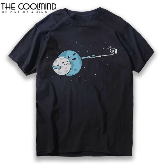 COOLMIND Funny Graphic Cotton T-Shirt | Men's Relaxed Style