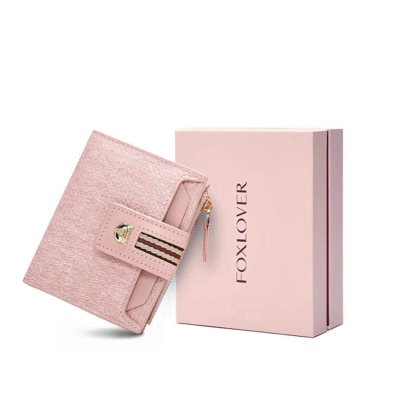 FOXER Synthetic Leather Short Wallet for Women