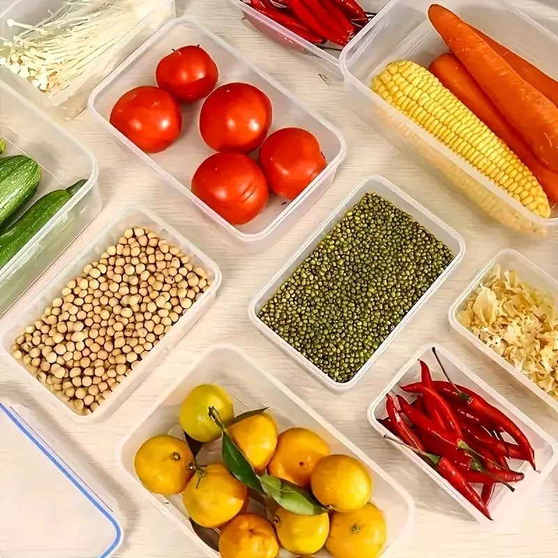 4-Piece Clear Food Storage Containers with Snap Lids
