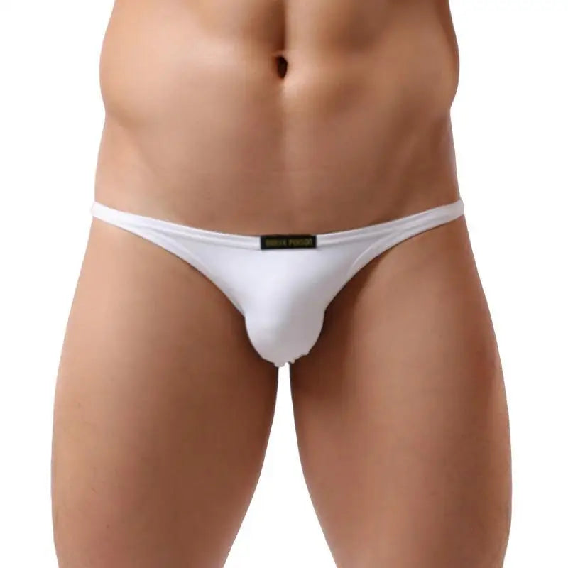 BRAVE PERSON Sexy Men's Mini Briefs Low Waist Smooth Ice Silk Nylon Underpants