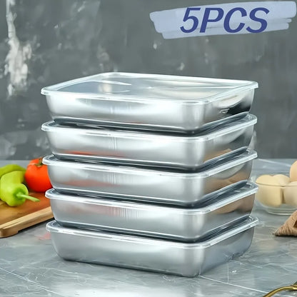 1/2/3/4/5/6Pcs Stainless Steel Food Containers