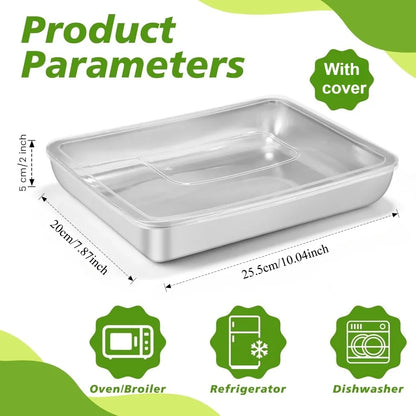 12PC Stainless Steel Food Containers