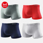 MiiOW 4Pcs Men's Breathable Cotton Underwear with Graphene Antibacterial Technology - Comfortable U Convex Bag Crotch Boxers