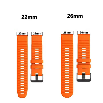QuickFit Silicone Strap for the Garmin Flagship Models (2 sizes & 46 colours available) Habicare