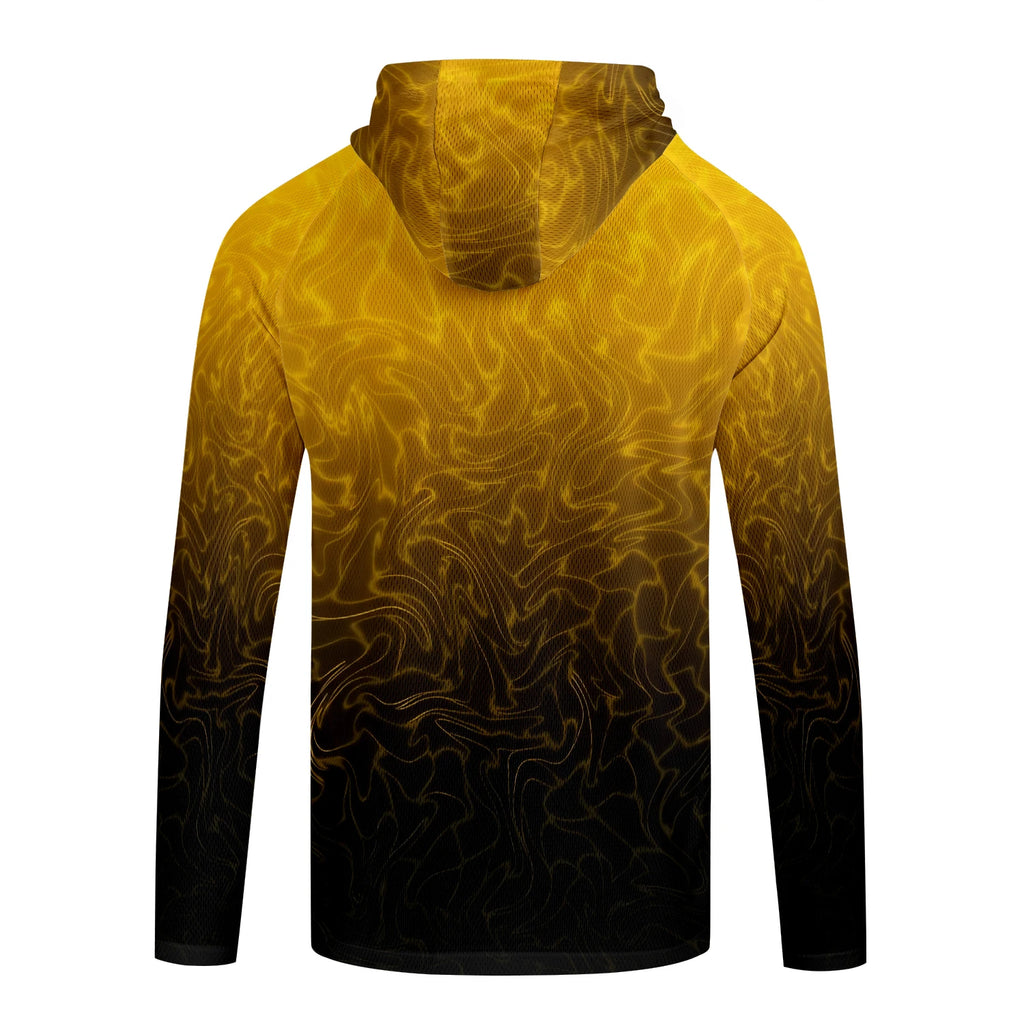 Men's Long Sleeve Fishing Shirt with Hoodie