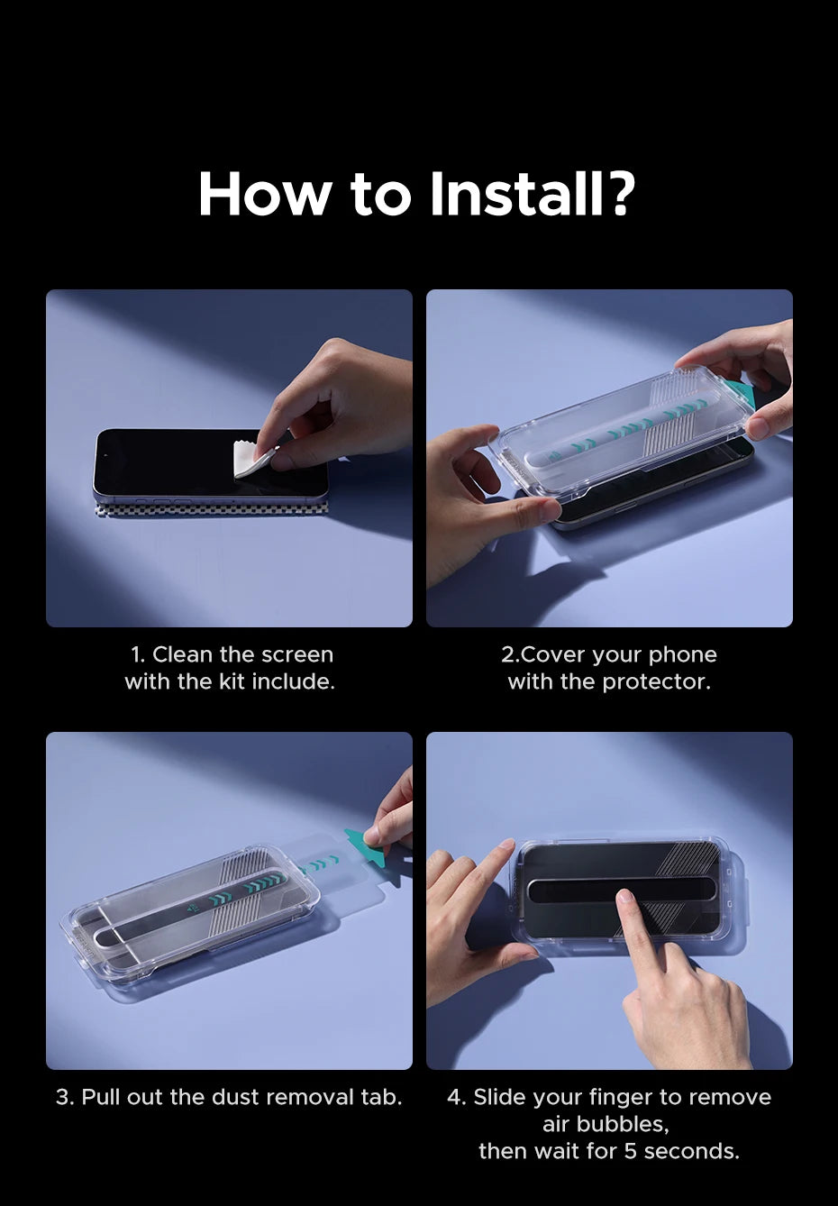 UGREEN 2PCS Dust-free Screen Protector For iPhone 18 17 Pro Max Tempered Glass For iPhone 18 Pro 17Pro Phone Film