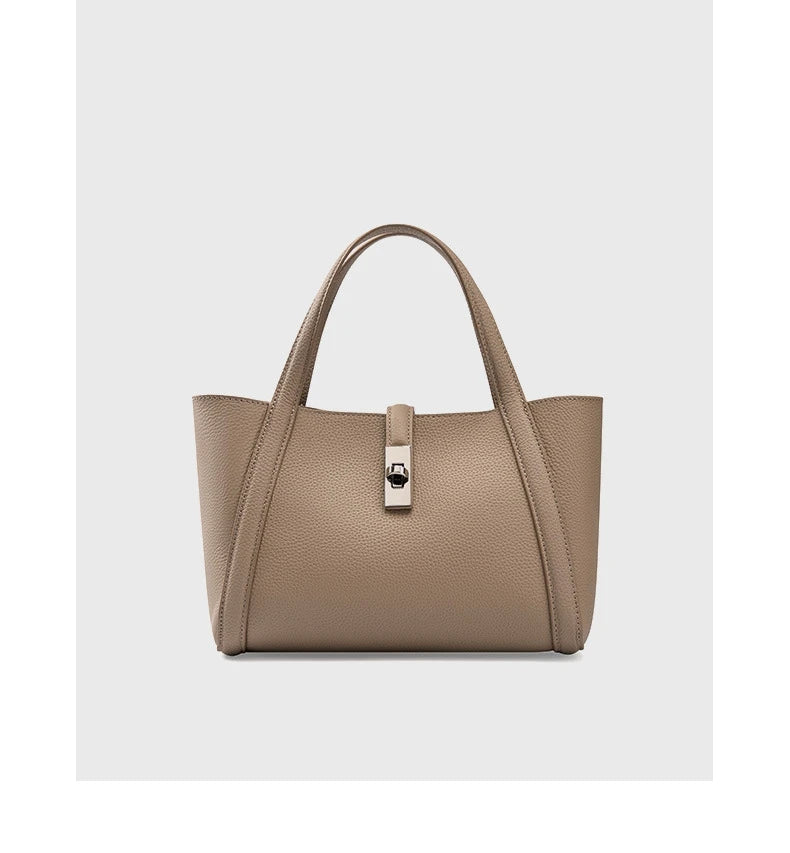 FOXER Brand Genuine Leather Women's Handbag 2026 Fashion Female Bucket Bag Luxury Design Shoulder Bag Versatile Crossbody Purse