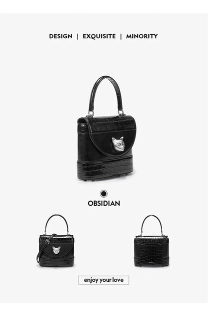 BAFELLI Animal-Print Leather Flap Crossbody