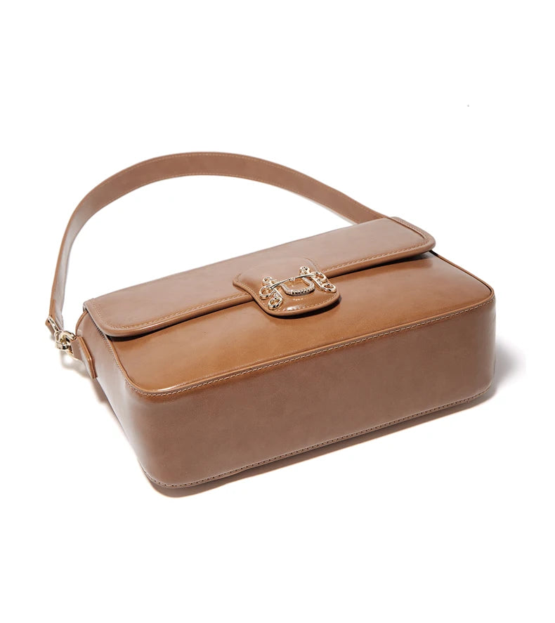 FOXER Split Cowhide Leather Crossbody Bag