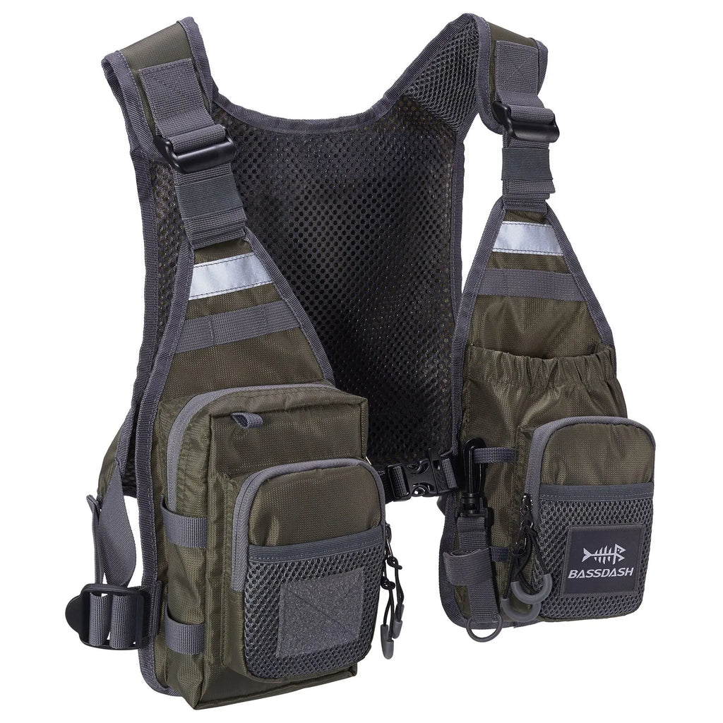 BASSDASH Ultra Lightweight Fly Fishing Vest ShopHub