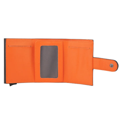Rfid Credit Card Holder Wallets Men Black Magic Trifold Leather Slim Mini Wallet Small Money Bag Male Purses Carteira Masculina
