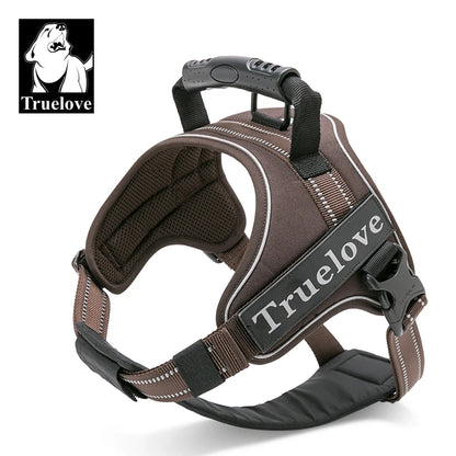 Truelove Dog Harness No-Pull Reflective Stitching Ensure Two Ways Using Explosion-proof Outdoor Adventure Big Dog Puppy TLH5753