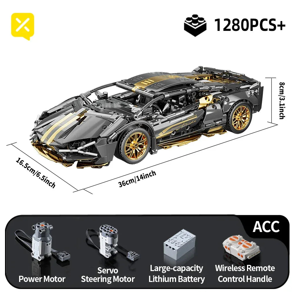 TOYLINX 1:14 Supercar Building Blocks Toy - ShopHub
