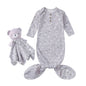 Kids Tales Little Nest Cotton-Blend Knotted Baby Gown