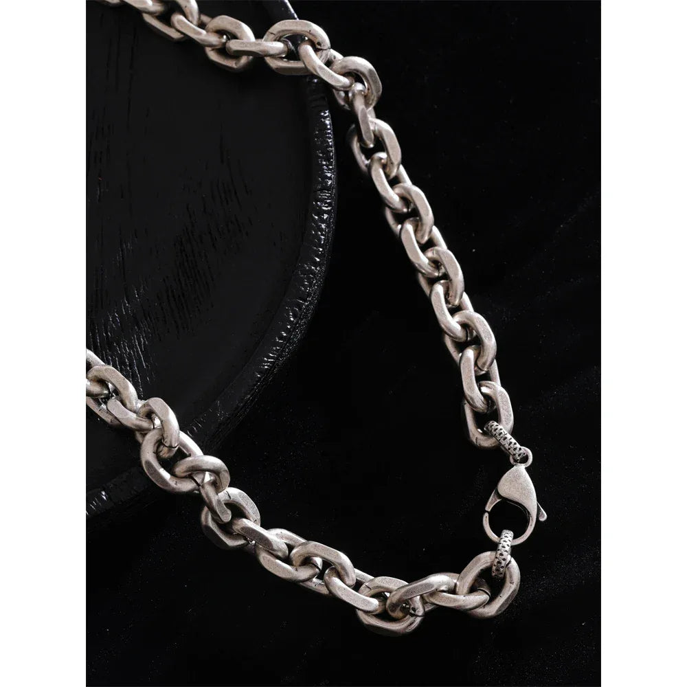 Unisex Stainless Steel Thick Chain Necklace - ShopHub