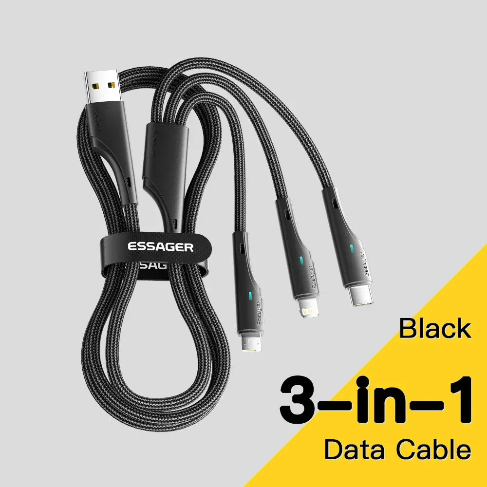 Essager 3 in 1 USB Type C Cable - ShopHub
