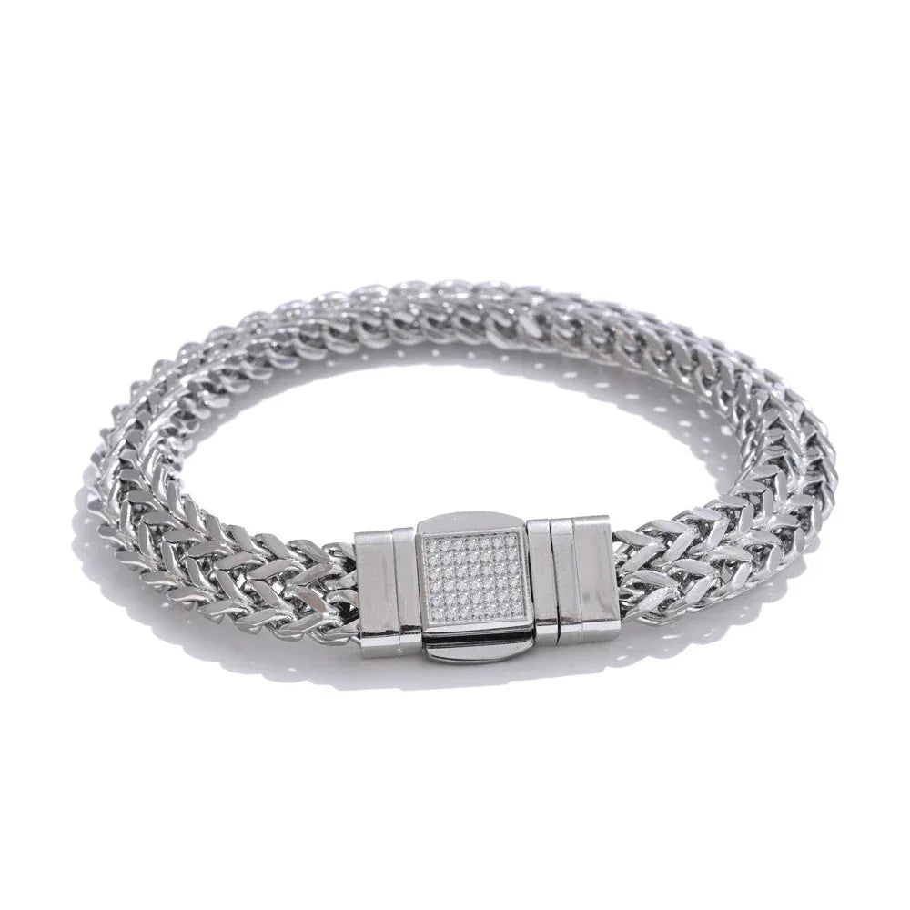 16 Cuban Chain Men's Bracelet Bangle - ShopHub