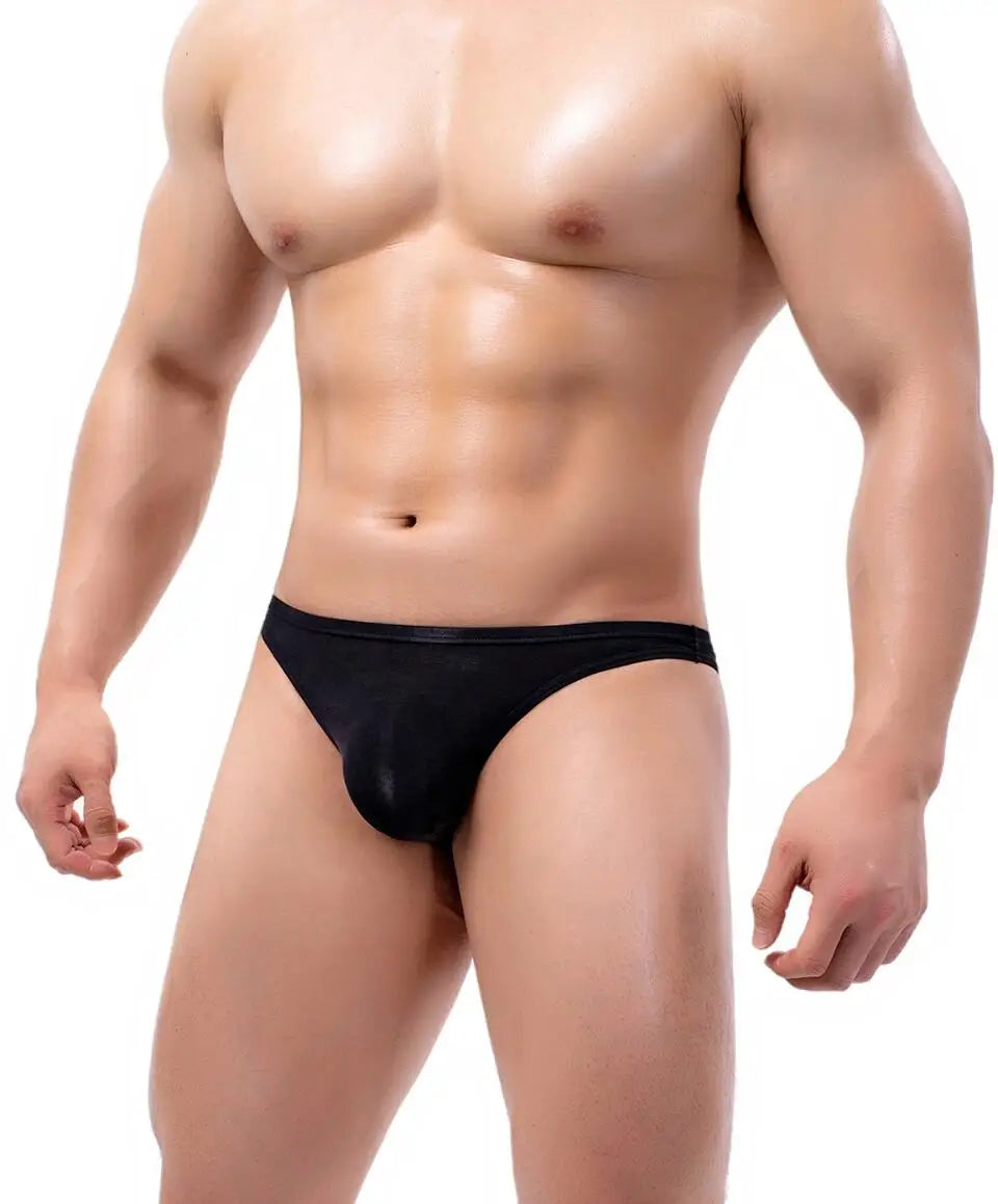 BRAVE PERSON Mens Sexy Underwear Briefs - Low Waist Nylon Briefs for Men