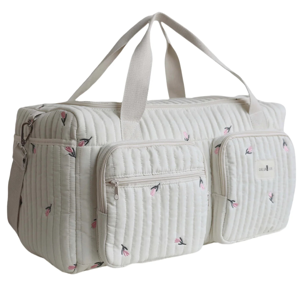 Tiny Trails Embroidered Nappy Tote Bag