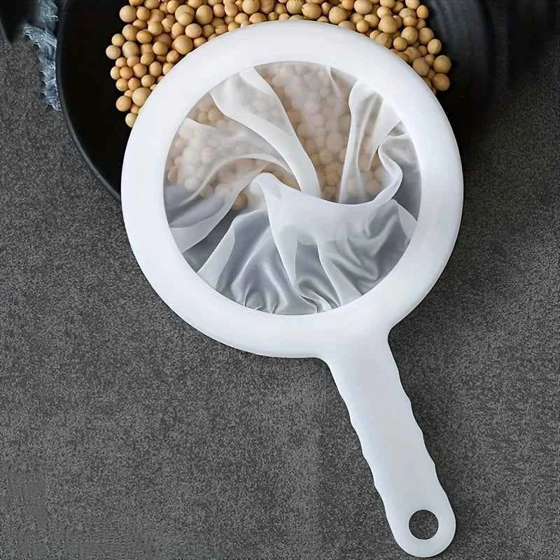100 Mesh Fine Mesh Strainer, Hanging Food Filter for Wine, Tea, Soy Milk, Juice & Baking, Reusable Kitchen Strainer Tool