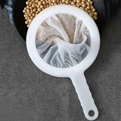 100 Mesh Fine Mesh Strainer, Hanging Food Filter for Wine, Tea, Soy Milk, Juice & Baking, Reusable Kitchen Strainer Tool