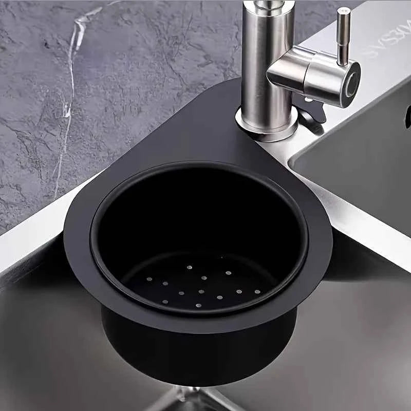 Stainless Steel Swan Sink Basket, Hang on Faucet for Food Scraps, Quick Drain Kitchen Colander Easy Clean